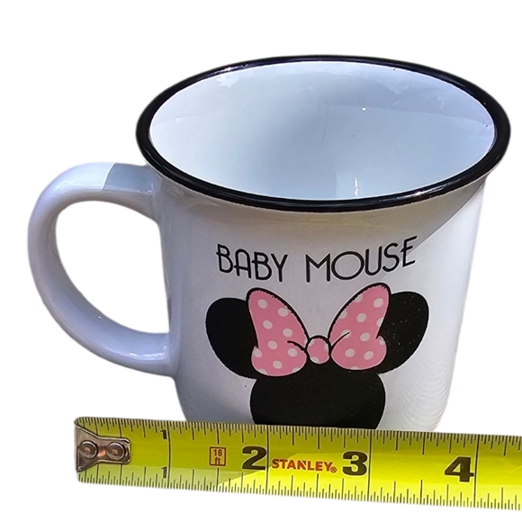 Lot of 2 Disney Minnie Mouse Quilted Pink Handbag and Minnie Mouse Mug Set 3oz. - Picture 10 of 12